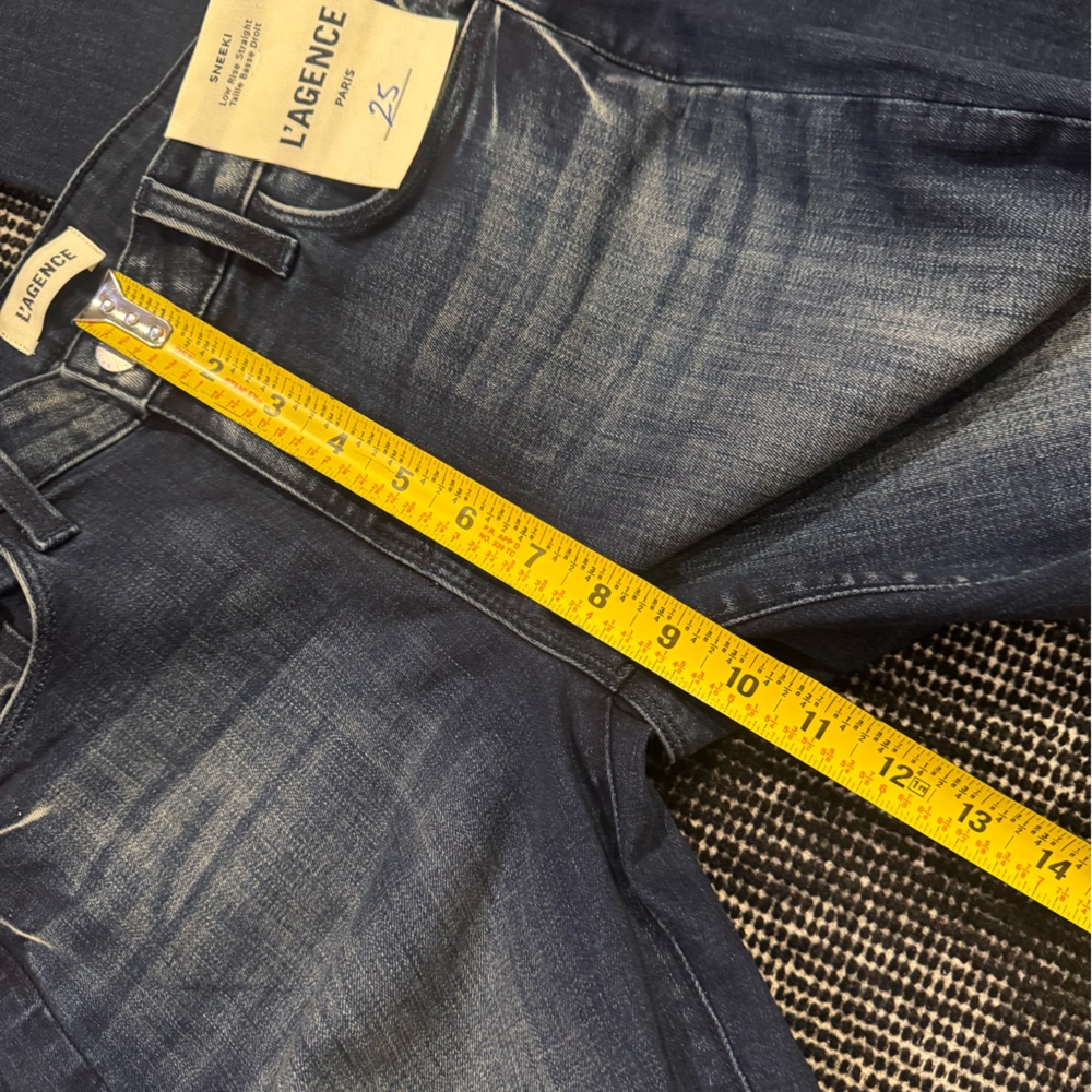 L’Agence Sneeki Low Rise Straight Jeans in Westmont. - Picture 9 of 12
